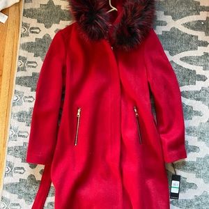 Karl Lagerfeld Zip Up Fur Hood Jacket